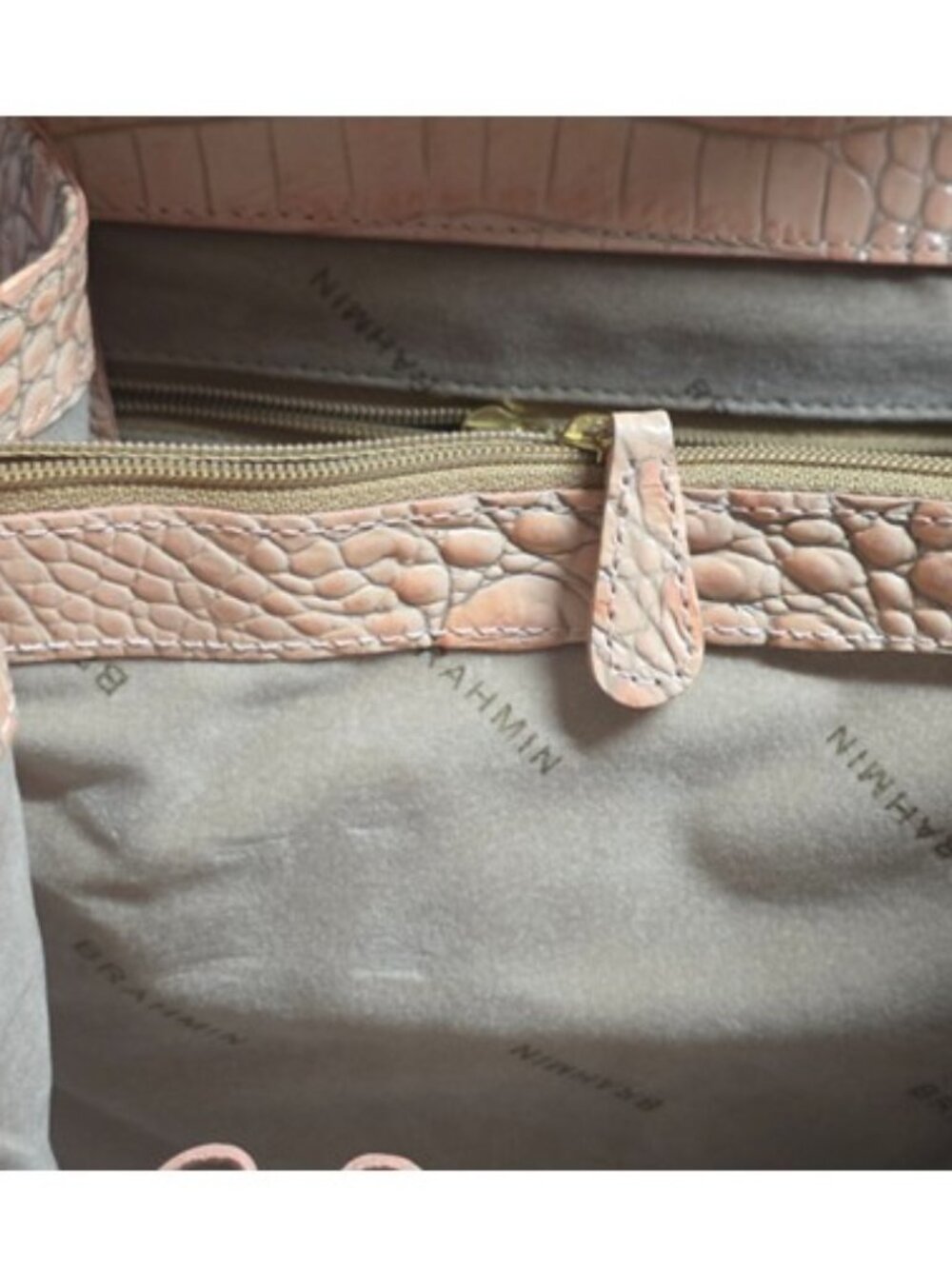 Brahmin Vittoria Rose Convertible Satchel/Crossbody Bag (excellent condition) - Picture 8 of 12